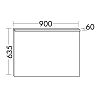 Burgbad Eqio Зеркало с подсветкой 4250K, 90x63.5см, корпус alu-optik