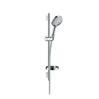 Hansgrohe Raindance Select S Душевой набор: штанга 650mm, ручной душ 120, 3jet (Rain, RainAir, WhirlAir), мыльница, шланг, цвет: хром