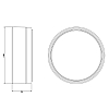 Gessi Emporio accessories Мыльница настольная, сатинированное стекло, цвет: Finox Brushed Nickel