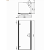 Burlington Britton Дверь на петлях 90x76см., с боковым экраном, цвет: хром