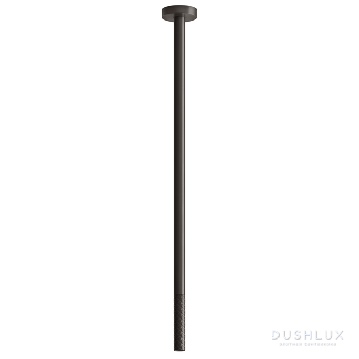 Фото Gessi 316 Излив потолочный с удаленным управлением, цвет: brushed black metal pvd