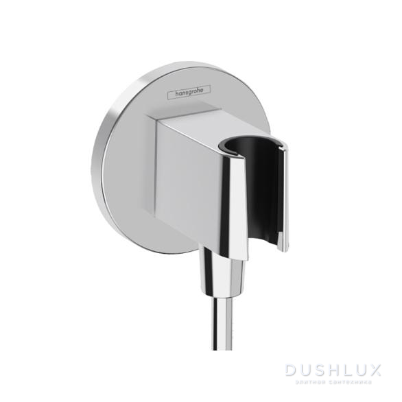 Фото Hansgrohe FixFit S Шланговое подсоединение с держателем ручного душа, цвет: хром