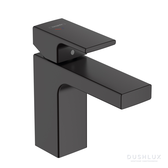 Фото Hansgrohe Vernis Shape Смеситель для раковины 100 CoolStart, на 1 отв, с донным клапаном, излив 110мм, h95мм, цвет: матовый черный