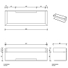 Decor Walther Contract Полочка для душа 30x9.5x8 см, цвет: полированная нержавеющая сталь