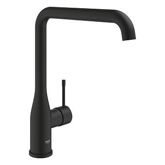 Grohe Essence Смеситель для кухни, высокий, 1 отв., без донного клапана, цвет: фантомный чёрный