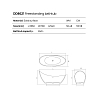 Dea Design Elegant Ванна 186x78x94см., отдельностоящая, Solid Surface, цвет: Black №16