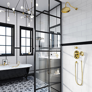 Душевые системы Kludi Adlon Gold