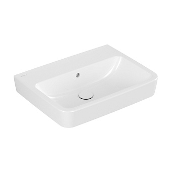 Villeroy&Boch O.novo раковина 60x46x17.5см., без отв., подвесная, с переливом, цвет: альпийский белый