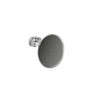 QuadroDesign Зеркало косметическое для излива или душевой штанги, цвет: Brushed Stainless Steel