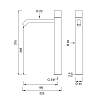 CEA Design GIOTTO Смеситель для раковины, 1 отв., цвет: нержавеющая сталь