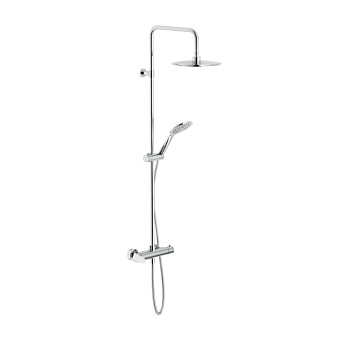 Nobili Free Shower Душевая система, верхний душ ø24см., со смесителем, с ручным душем, настенный, цвет: хром