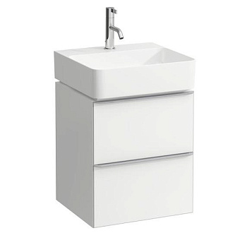 Laufen Space База с раковиной 43.5x38.5(41)х52см., подвесная, 1 отв., с 2 ящиками, цвет: светлый орех