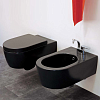 Flaminia Link Биде подвесное 56x36xh20см, с 1 отв. под смеситель, цвет: черный глянцевый