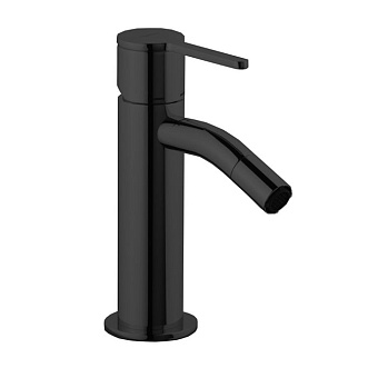 Emmevi Filobrass Смеситель для биде, на 1 отв., с донным клапаном click-clack, цвет: черный матовый