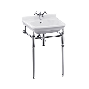 Burlington Guild Раковина подвесная 56x51см, с 1 отв., с подстольем, цвет: белый
