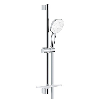 Grohe Tempesta Cube 110 Душевой гарнитур: душевая штанга 60см, шланг 175см и полочка, цвет: хром