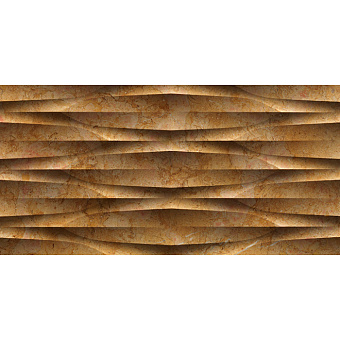 Lithos Design Wavy Натуральный камень 120x60x2см, настенный, материал: мрамор giallo reale/prisma