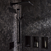 Hansgrohe Pulsify E Держатель верхнего душа 39см., настенный, цвет: черный матовый