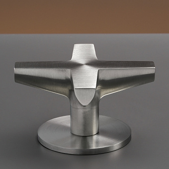 CEA Design CROSS Запорный вентиль для раковины, 1 отв., цвет: нержавеющая сталь