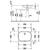 Duravit D-Code Раковина 56x40см., встраиваемая снизу, без отв., цвет: белый
